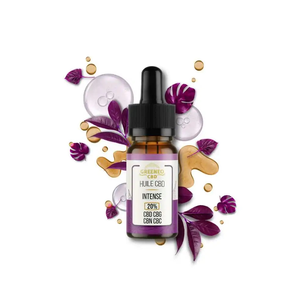 Huile CBD broad spectrum 20% intense GREENEO